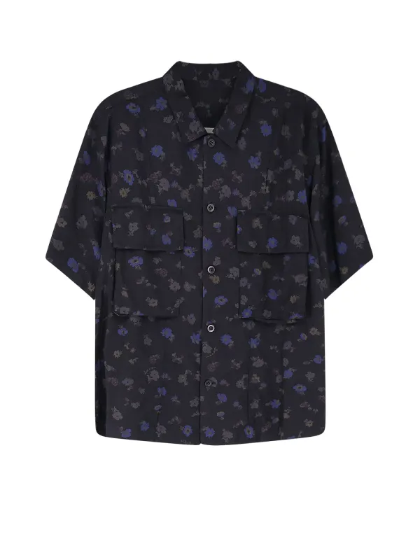 Cotton Blend Shirt With Floral Print sold by Wanan Luxury
