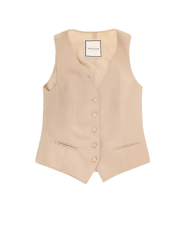 Virgin Wool Vest made by Tagliatore