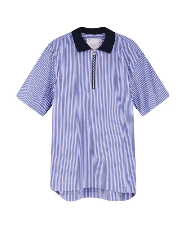 Striped Fabric Polo Shirt sold by Wanan Luxury