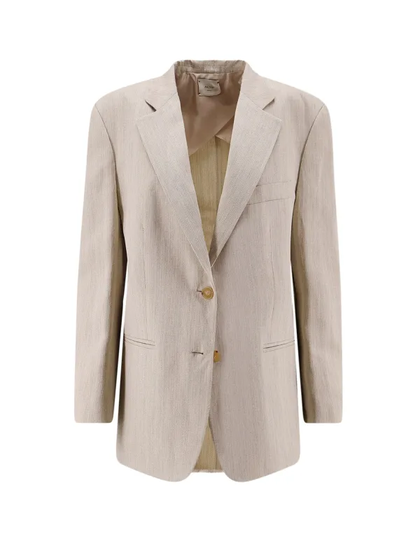 Viscose And Linen Blazer made by ALYSI