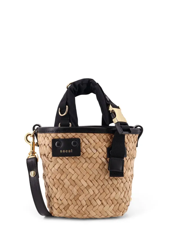 Raffia And Leather Crossbody Bag sold by Wanan Luxury