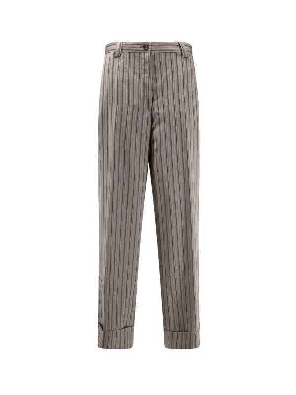 Pakora Viscose Trousers With Striped Motif sold by Wanan Luxury
