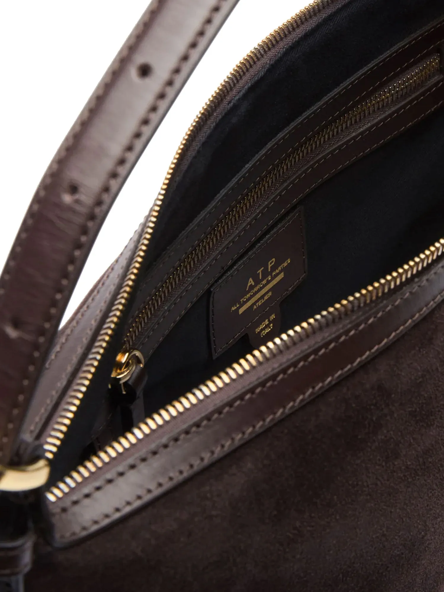 Castellare Suede Shoulder Bag sold by Wanan Luxury product image thumbnail 4