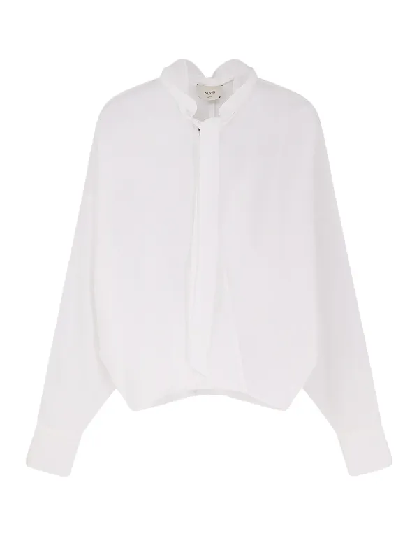 Cotton Shirt With Bow sold by Wanan Luxury