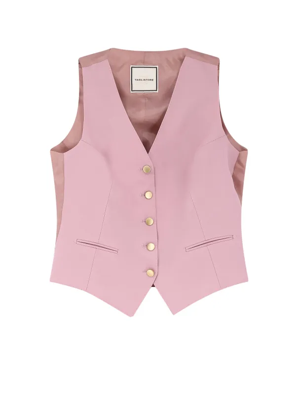 Stretch Virgin Wool Vest sold by Wanan Luxury