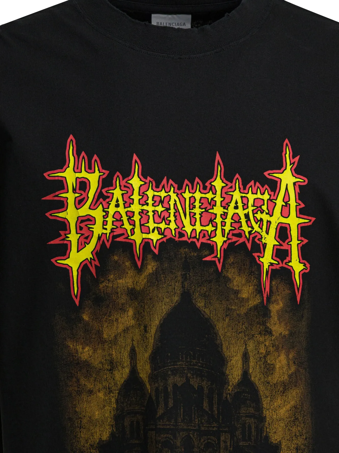 Crew-Neck T-Shirt With Logo T-Shirts Black sold by Wanan Luxury product image thumbnail 3