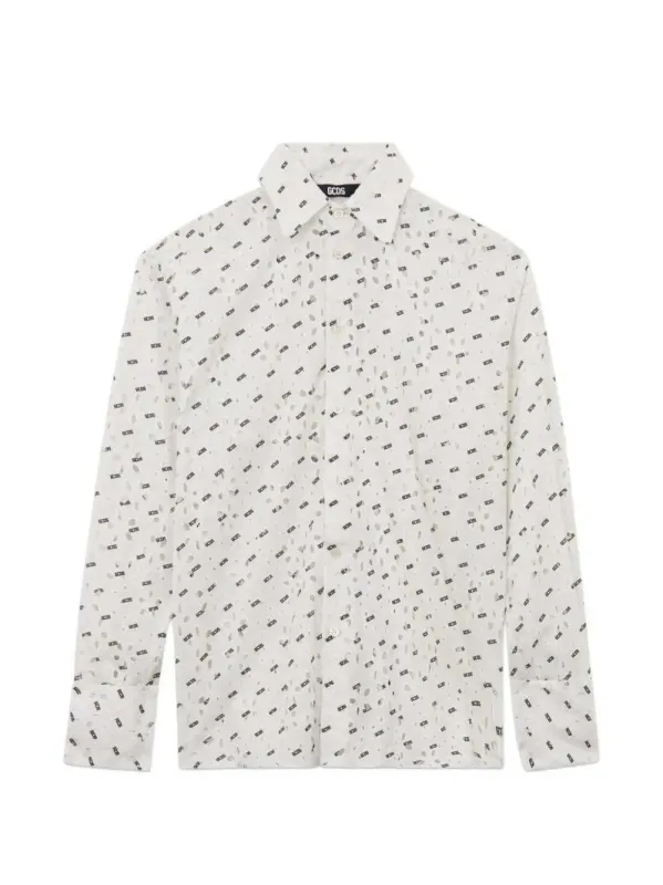 Floral Embroidered Shirt sold by Wanan Luxury