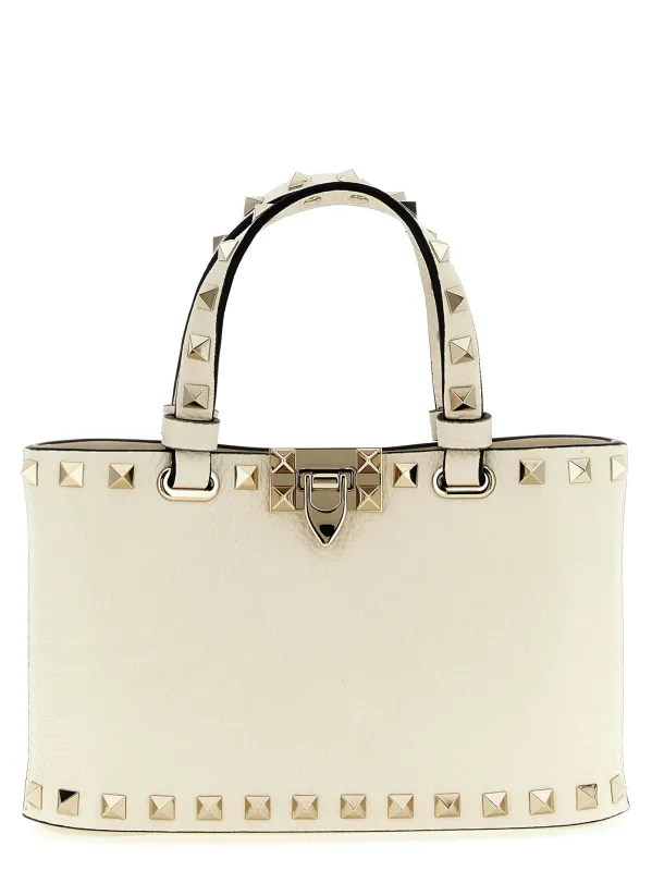 Rockstud Tote Bag Beige made by Valentino Garavani