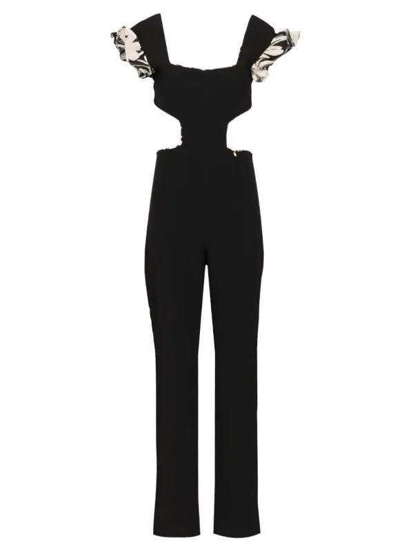 Jumpsuit With Cut-Out Details Jewelry Black made by Catalina
