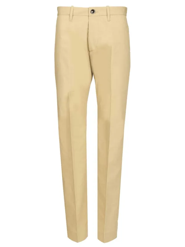Straight Trousers Beige sold by Wanan Luxury