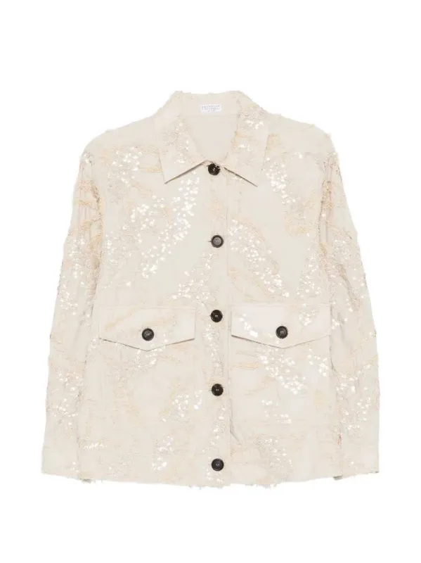 Sequined Jacket made by Brunello Cucinelli