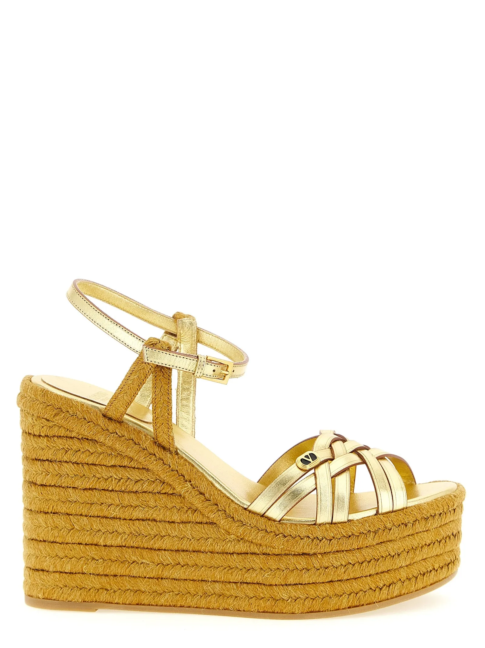 Bribri Wedges Gold sold by Wanan Luxury