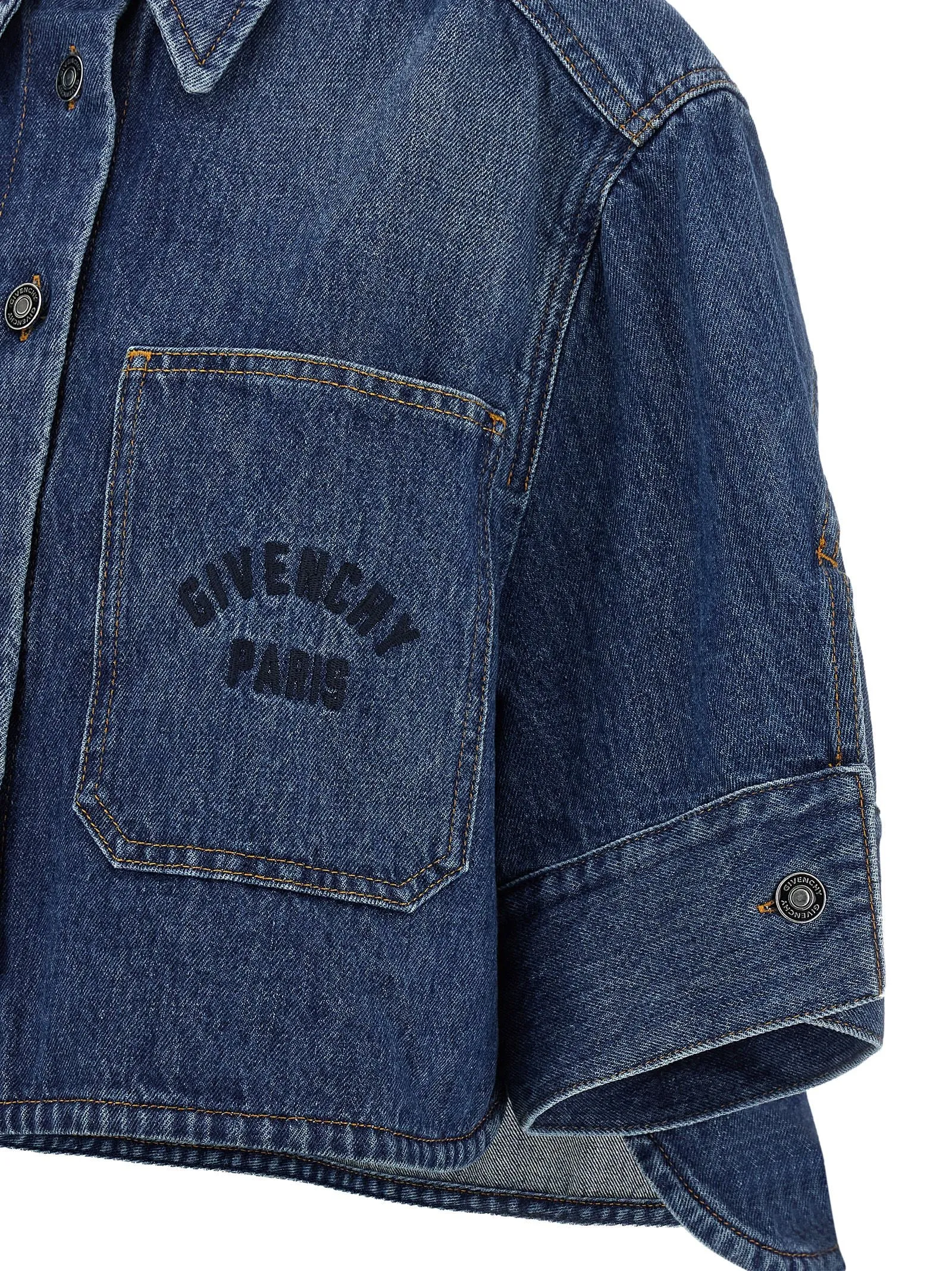 Denim Shirt Shirt And Blouse Blue sold by Wanan Luxury product image thumbnail 4