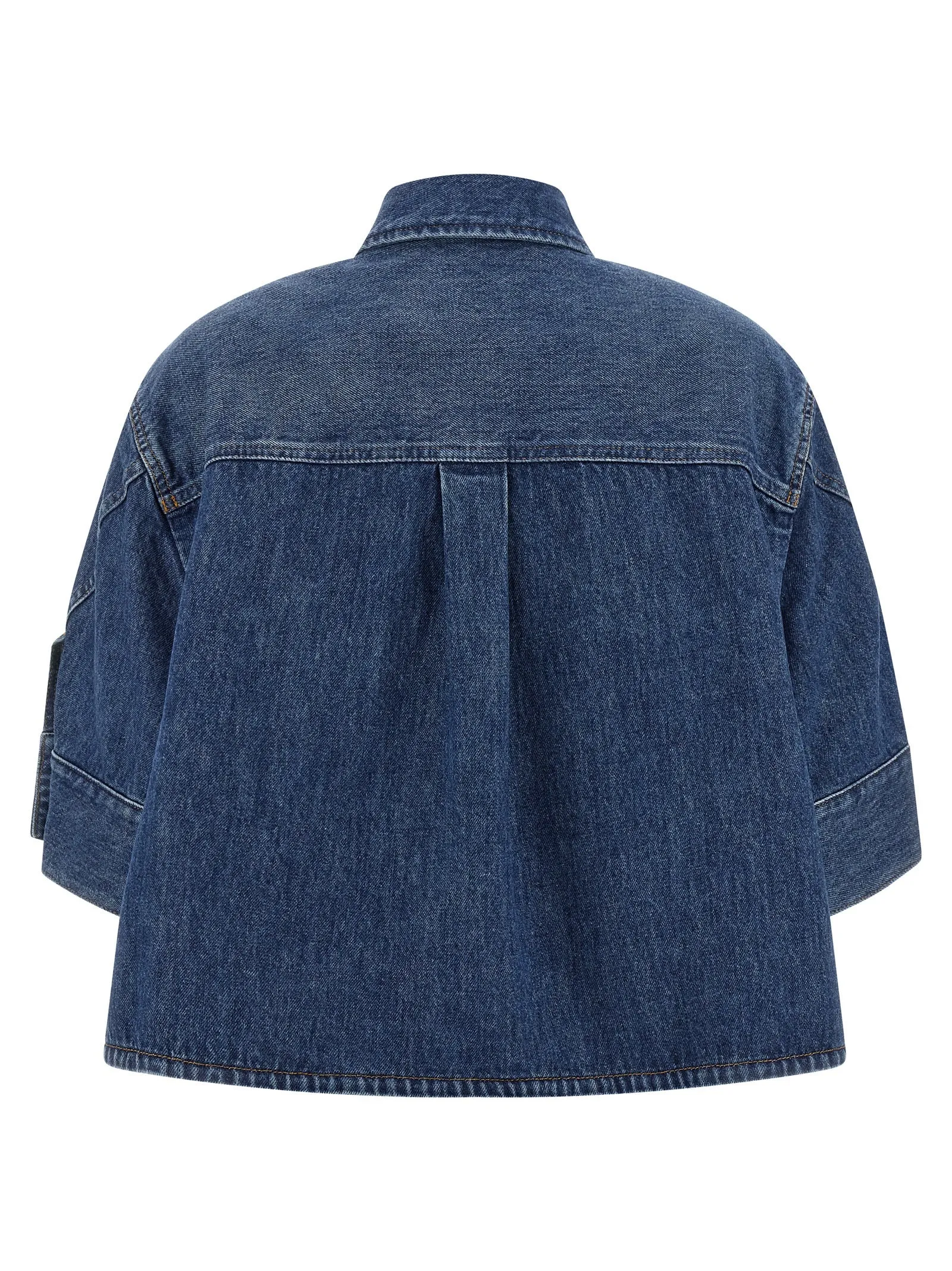 Denim Shirt Shirt And Blouse Blue sold by Wanan Luxury product image thumbnail 2