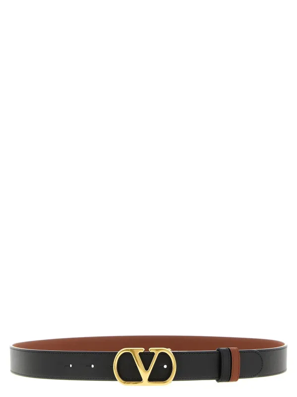 Valentino Garavani Reversible Vlogo Belt Belts Multicolor sold by Wanan Luxury