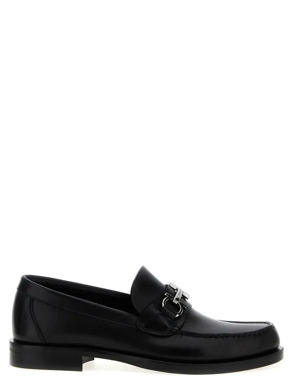 Fort Loafers Black made by Salvatore Ferragamo
