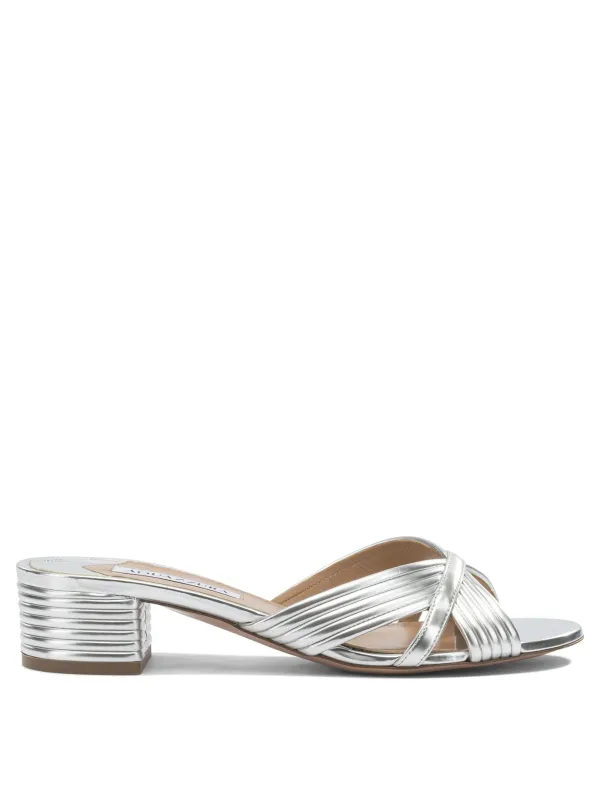 Sundance 35 Mm Sandals Silver made by Aquazzura