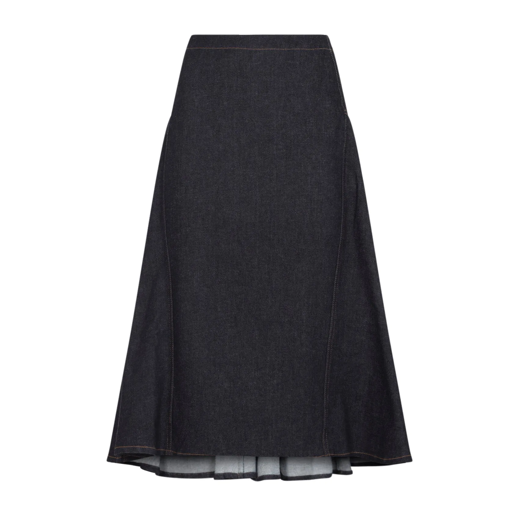 Midi Skirts Blue sold by Wanan Luxury