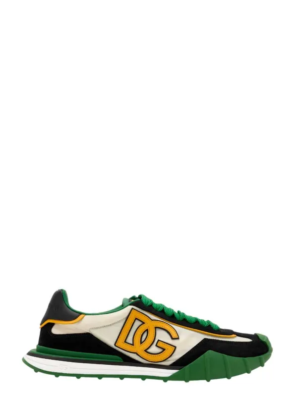 Low-Top Nylon+V.Nap+V. Sneakers made by Dolce & Gabanna