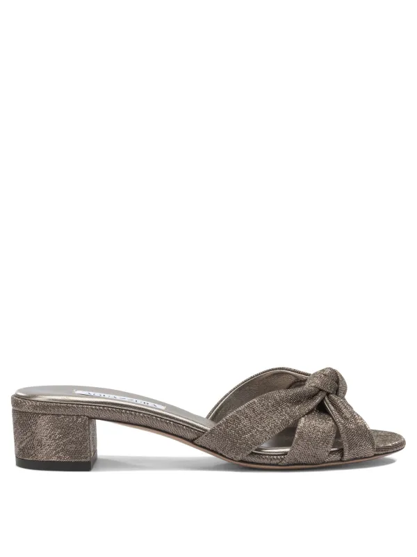 Nina 35 Mm Heeled Shoes Brown made by Aquazzura