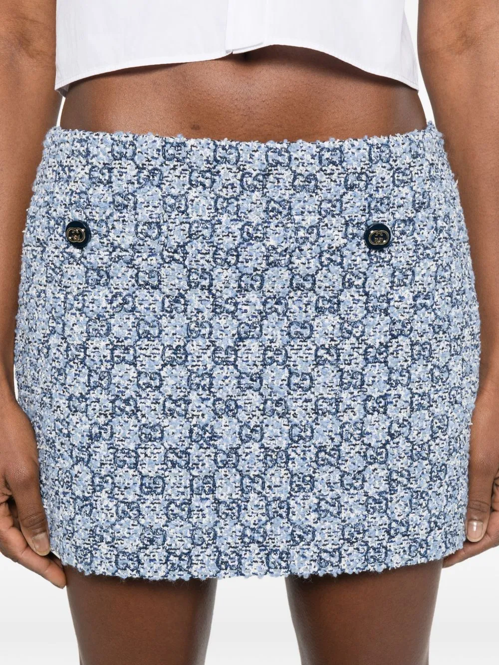 Gg Tweed Mini Skirt sold by Wanan Luxury product image thumbnail 2