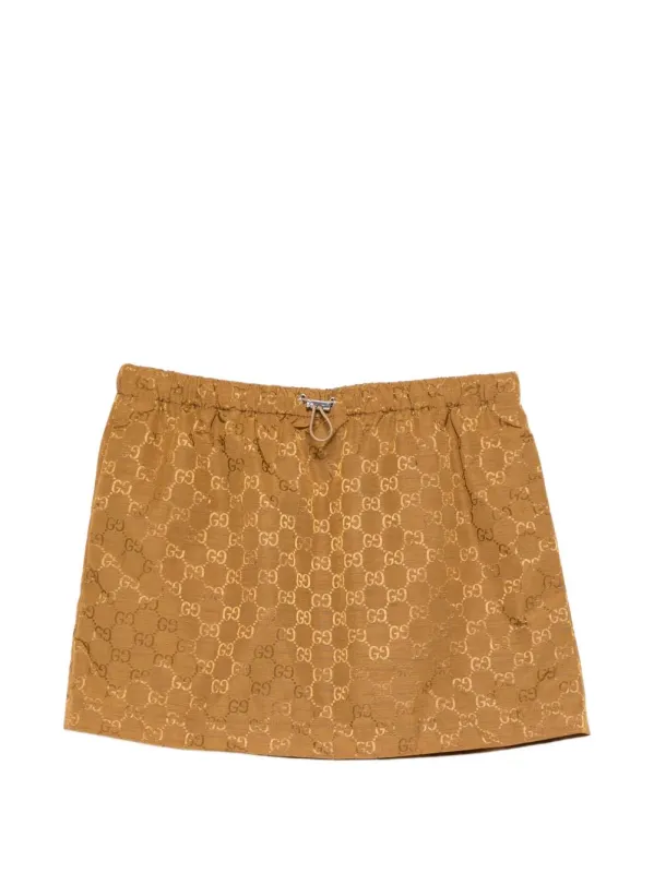 Gg Nylon Mini Skirt sold by Wanan Luxury
