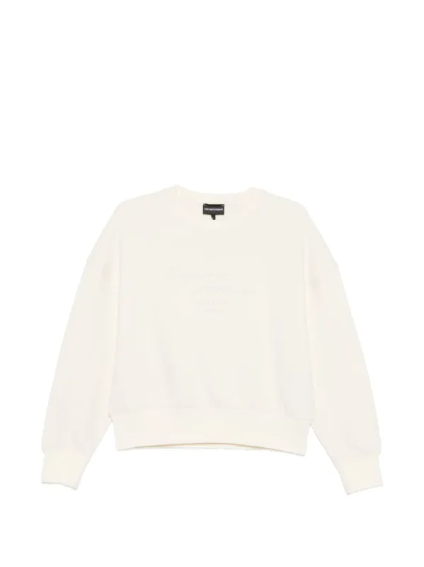 Cotton Crewneck Sweatshirt made by Emporio Armani