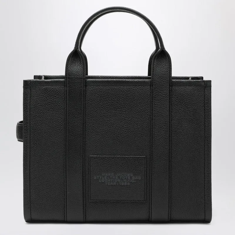 Black Leather The Medium Tote Bag sold by Wanan Luxury product image thumbnail 2