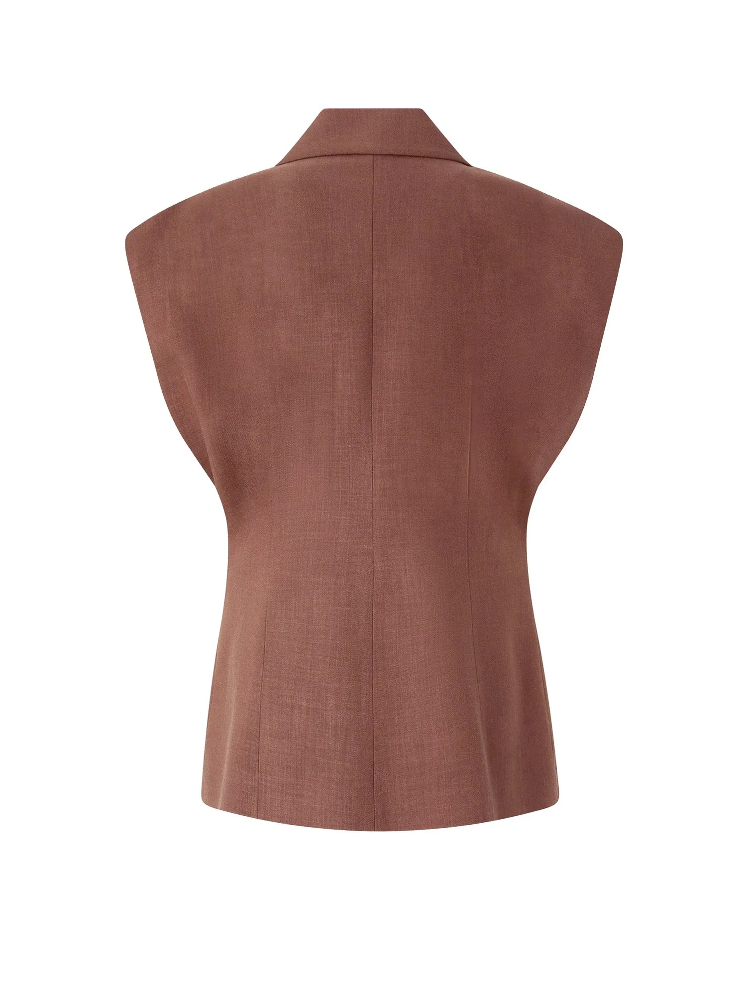 Floella Sleeveless Blazer sold by Wanan Luxury product image thumbnail 2