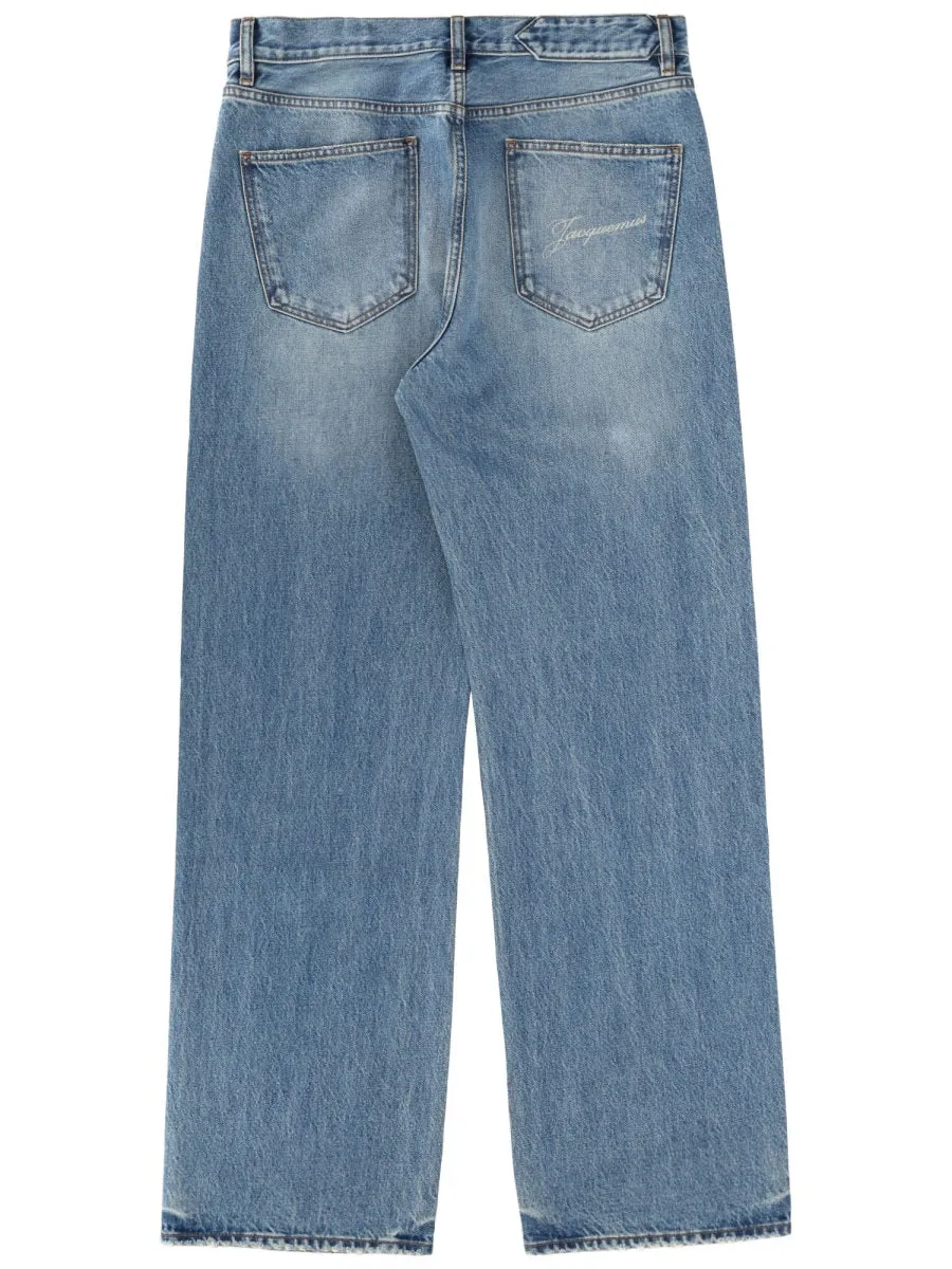 "Le De-Nimes Droit" Jeans sold by Wanan Luxury product image thumbnail 2