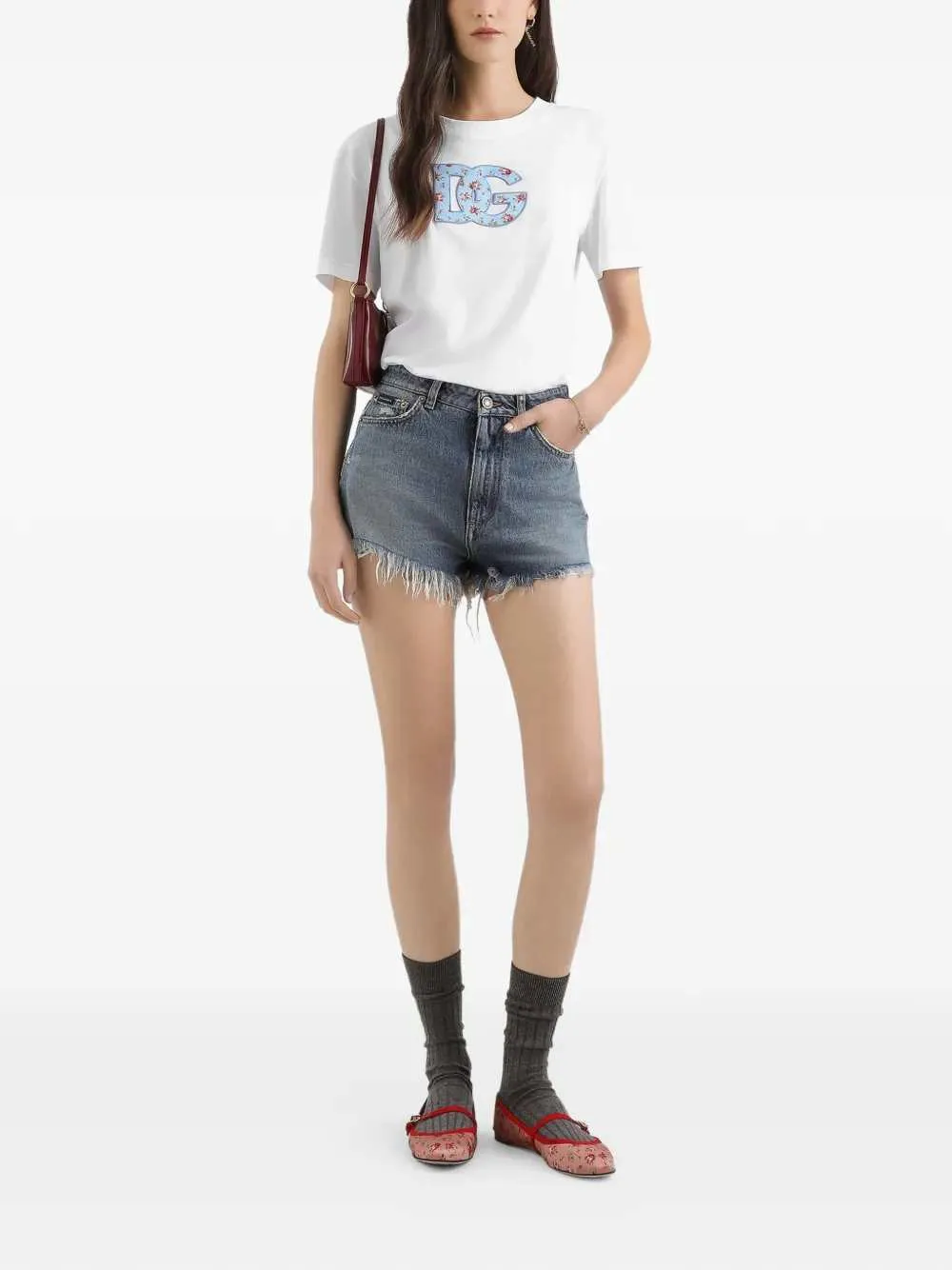T-Shirt With Logo And Floral Detail sold by Wanan Luxury product image thumbnail 2