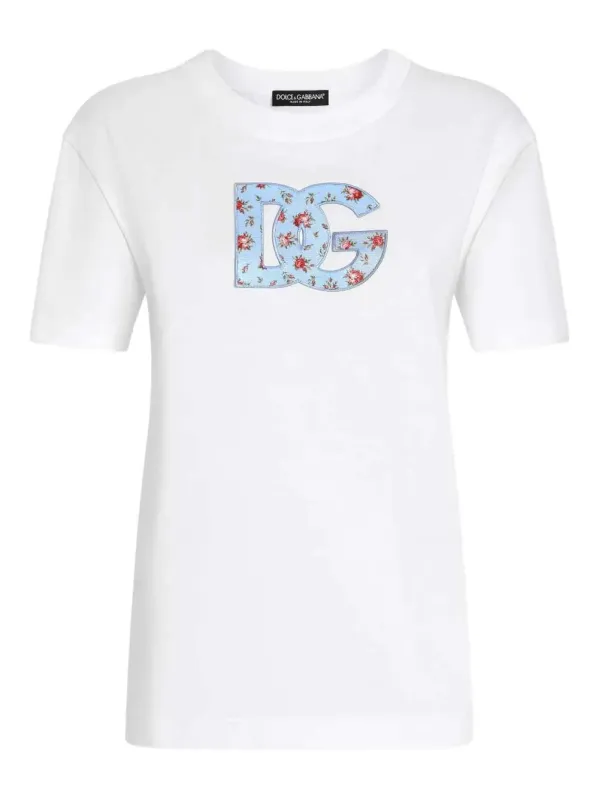 T-Shirt With Logo And Floral Detail sold by Wanan Luxury
