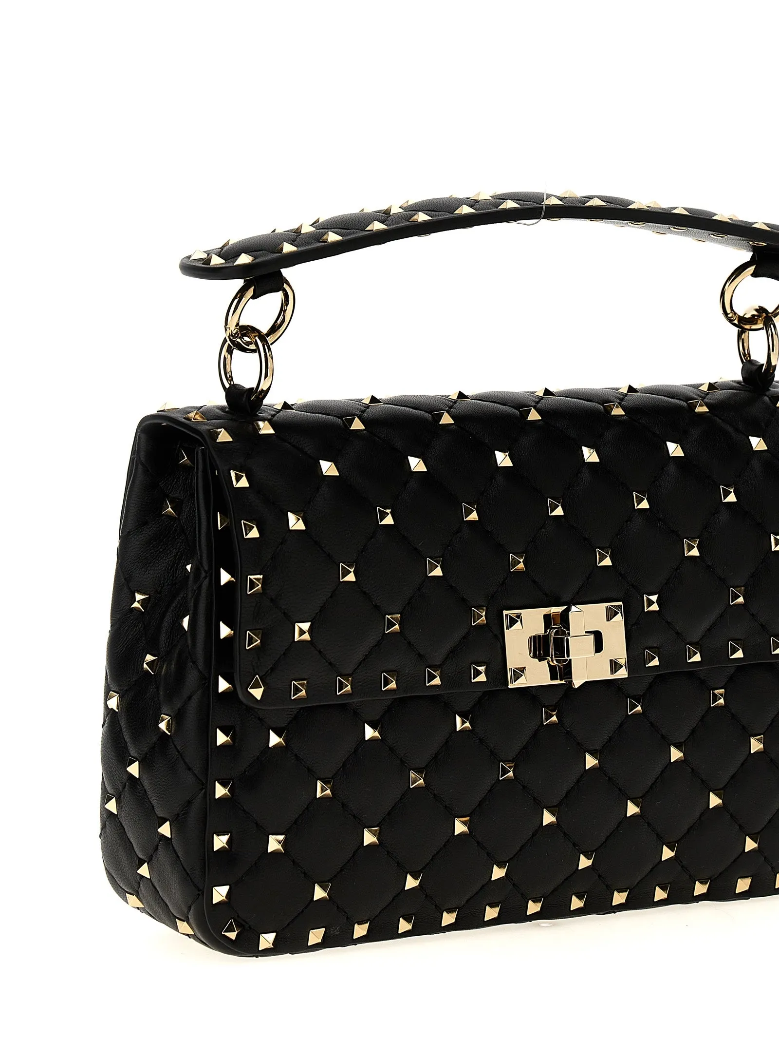 Rockstud Spike Shoulder Bags Black sold by Wanan Luxury product image thumbnail 3