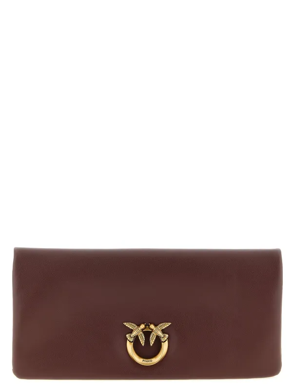 Love Click Soft Horizontal Clutch Bordeaux sold by Wanan Luxury