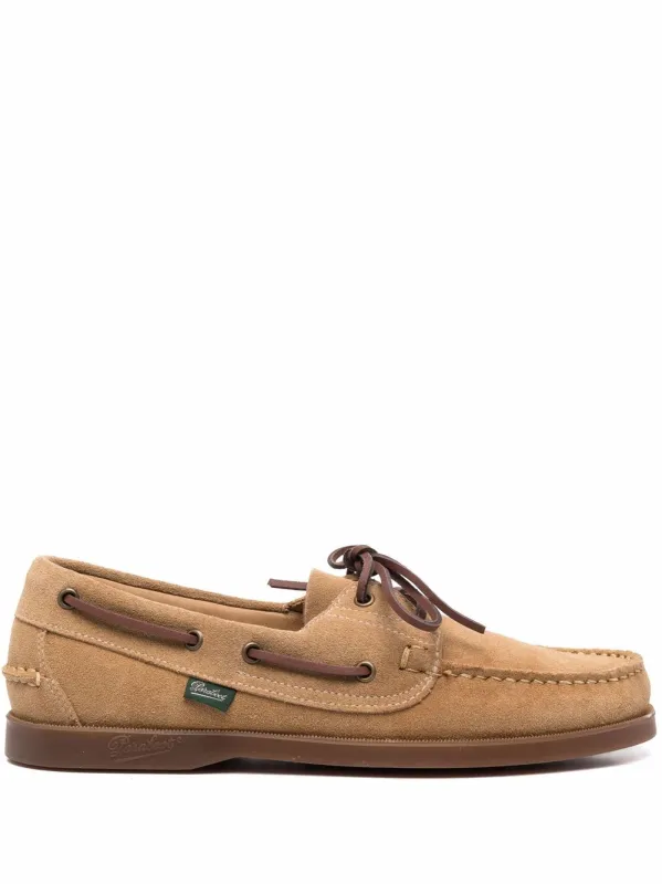 Barth Suede Leather Loafers made by Paraboot