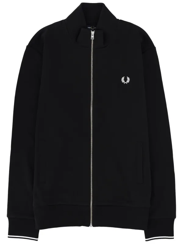 Sweatshirt With Logo And Zipper made by Fred Perry