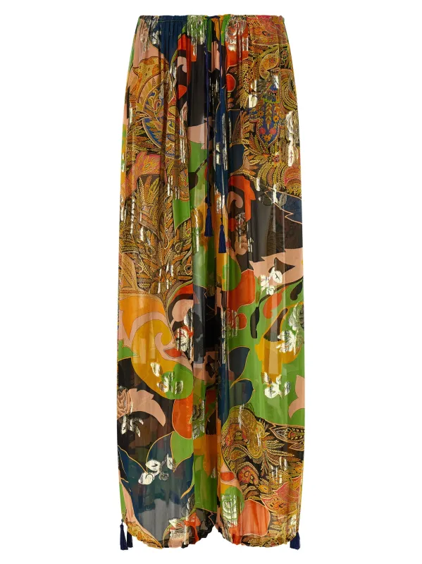 Silk Pants Multicolor made by Etro
