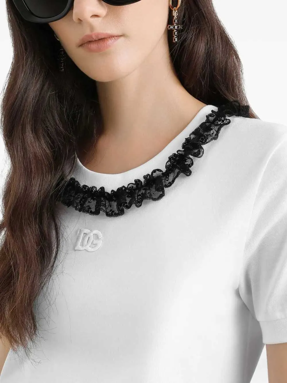 Ruffled T-Shirt sold by Wanan Luxury product image thumbnail 3