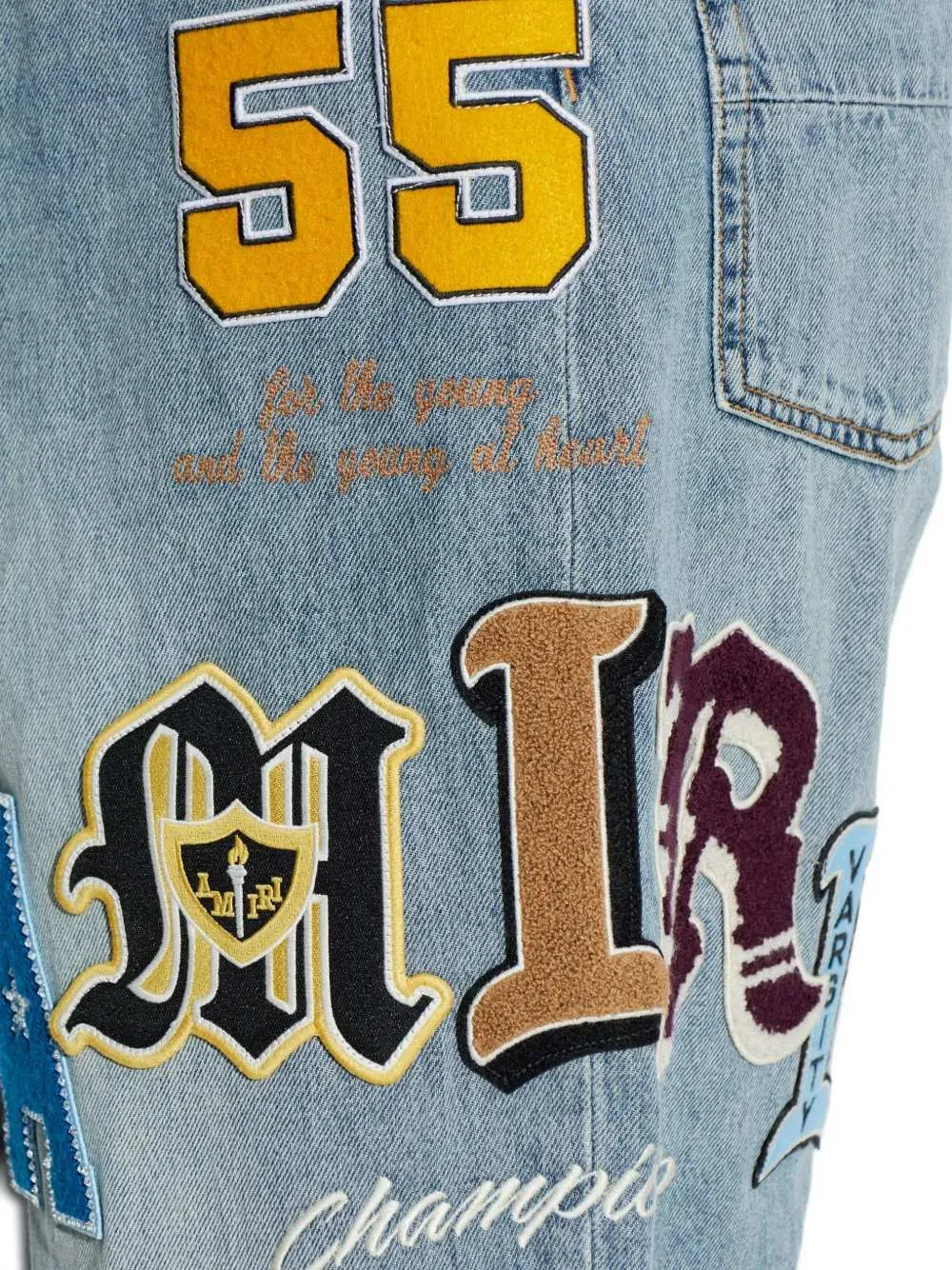 Varsity Patch Baggy Jean sold by Wanan Luxury product image thumbnail 5