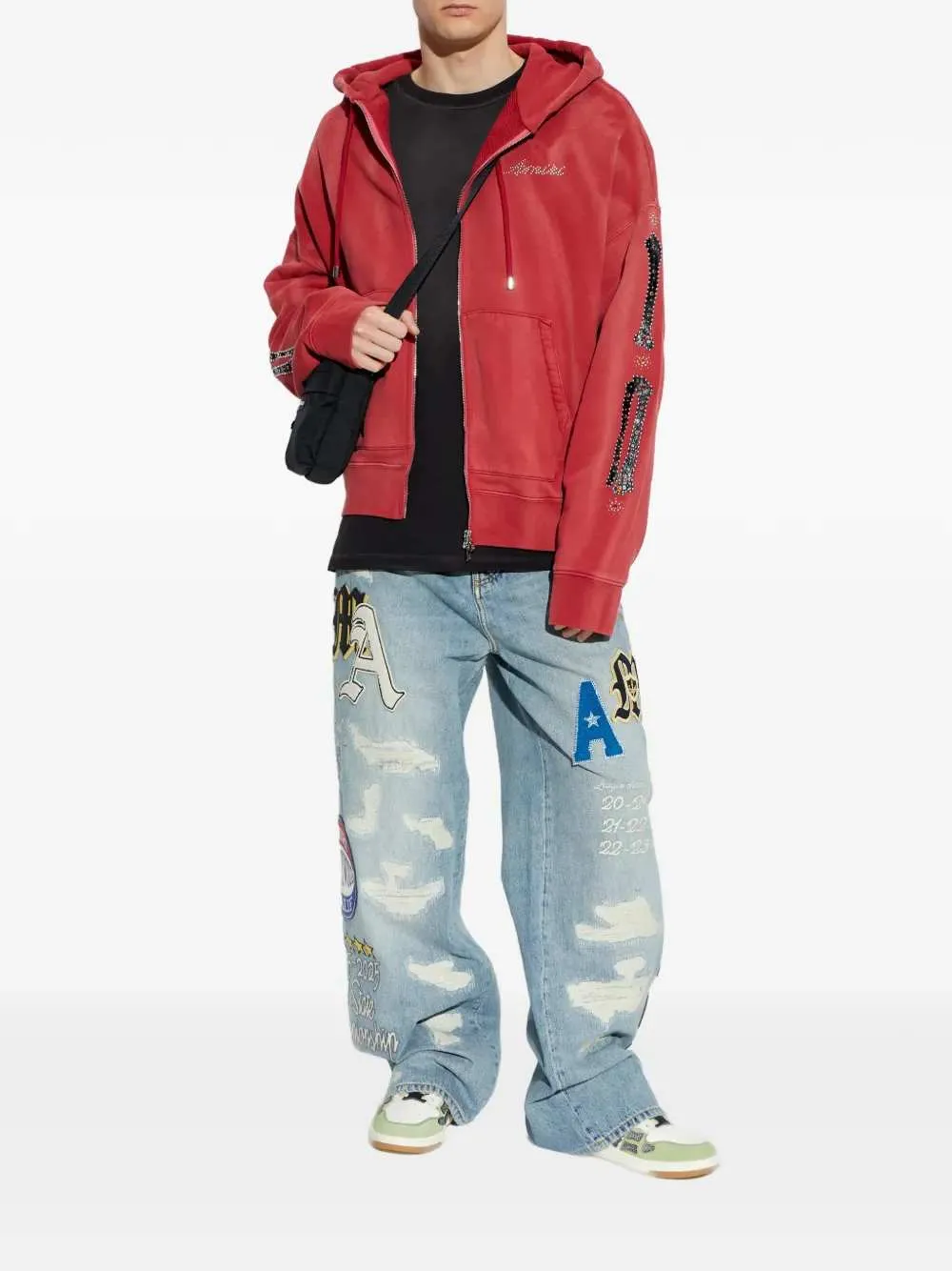 Varsity Patch Baggy Jean sold by Wanan Luxury product image thumbnail 2