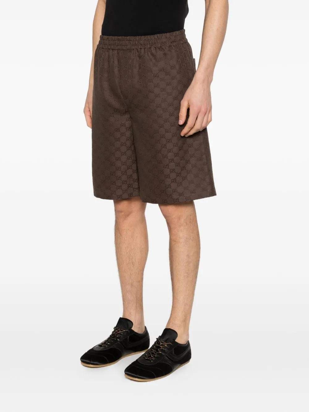 Gg Linen Blend Shorts sold by Wanan Luxury product image thumbnail 2