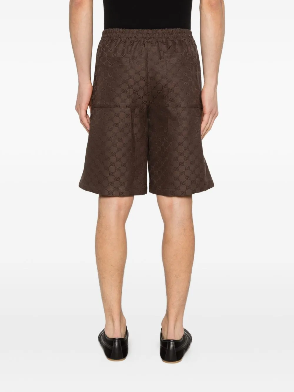 Gg Linen Blend Shorts sold by Wanan Luxury product image thumbnail 4