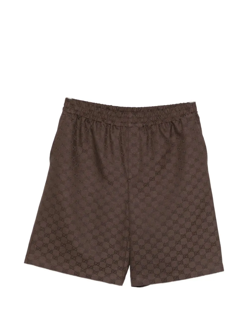 Gg Linen Blend Shorts sold by Wanan Luxury