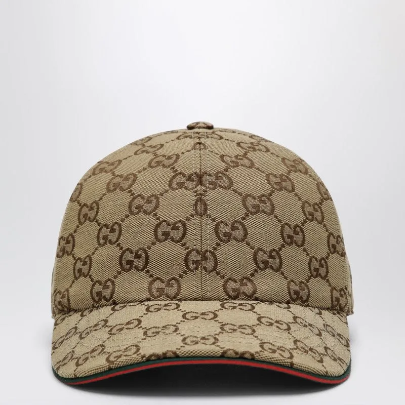 Baseball Cap In Beige/Dark Brown Gg Fabric made by Gucci