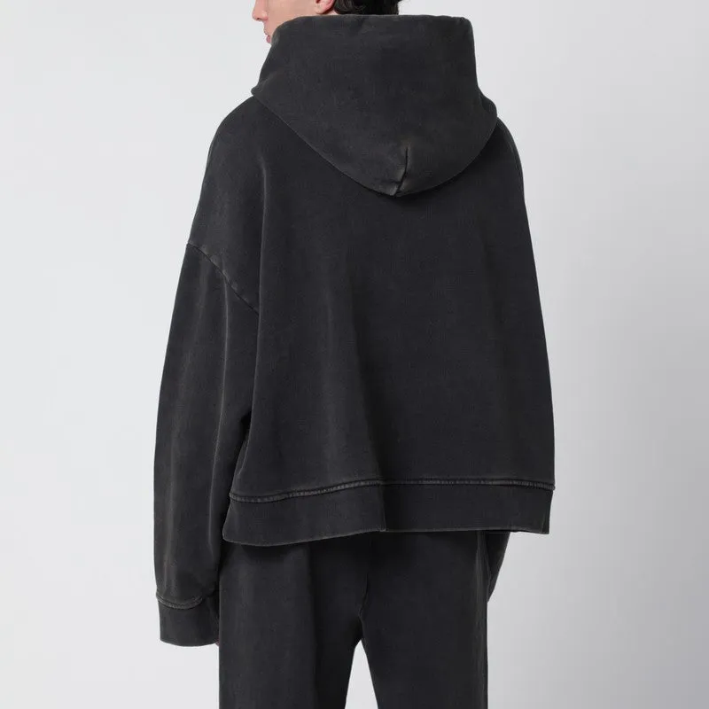 Washed Black Cotton Sweatshirt sold by Wanan Luxury product image thumbnail 2