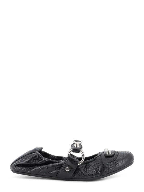 City Flat L005 Leather Ballerinas made by Balenciaga