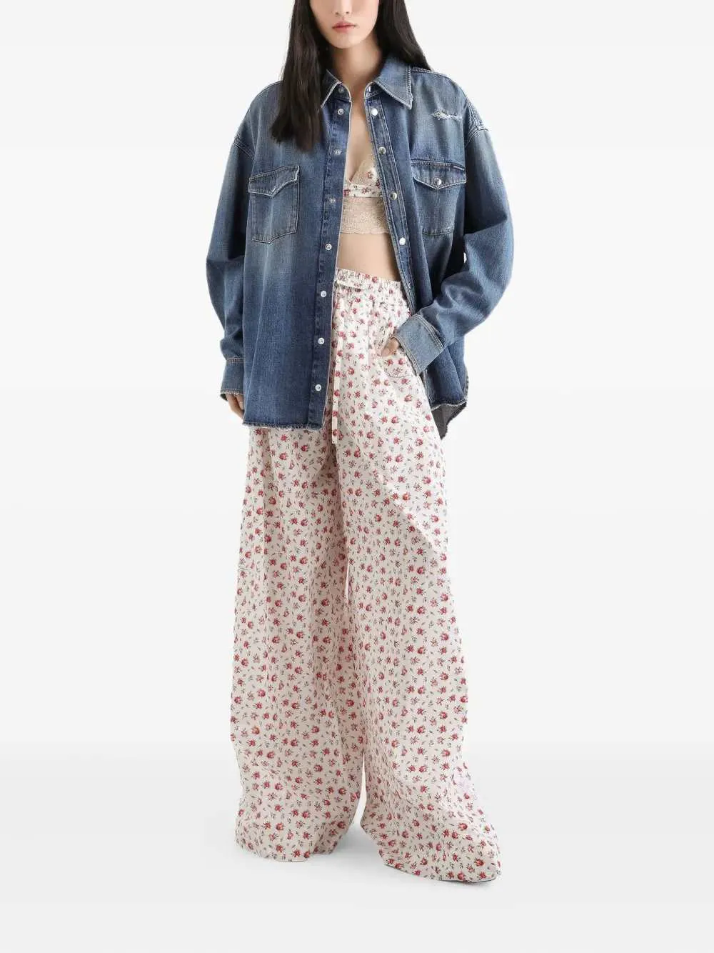 Floral Drawstring Pants sold by Wanan Luxury product image thumbnail 2