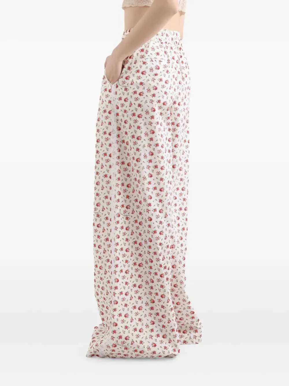 Floral Drawstring Pants sold by Wanan Luxury product image thumbnail 3