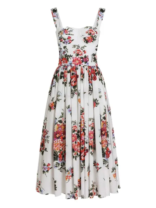 Floral Midi Dress sold by Wanan Luxury