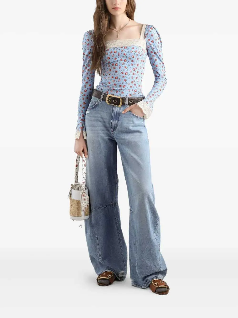 Floral Top sold by Wanan Luxury product image thumbnail 2